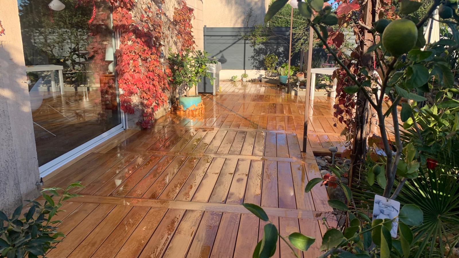 Terrasse en Garapa de 68m² à Mougins