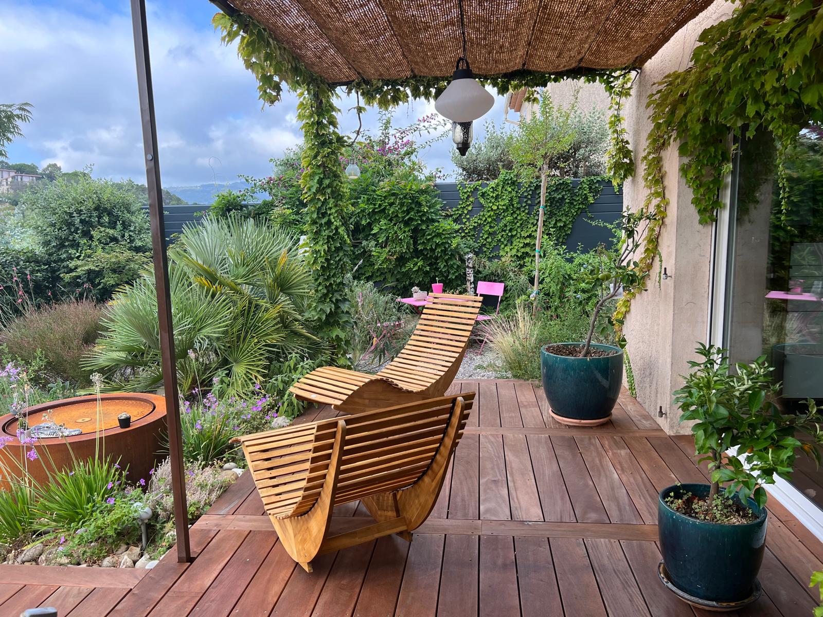 Terrasse en Garapa de 68m² à Mougins